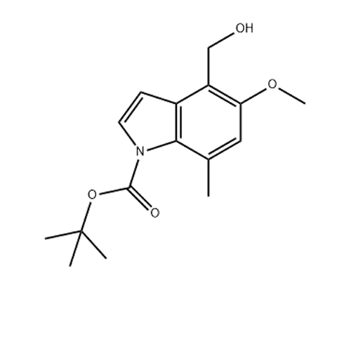 1H-Indole-1-carboxylic acid, 4-(hydroxymethyl)-5-methoxy-7-methyl-, 1,1-dimethylethyl ester