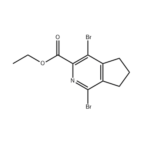 5H-​Cyclopenta[c]​pyridine-​3-​carboxylic acid, 1,​4-​dibromo-​6,​7-​dihydro-​, ethyl ester
